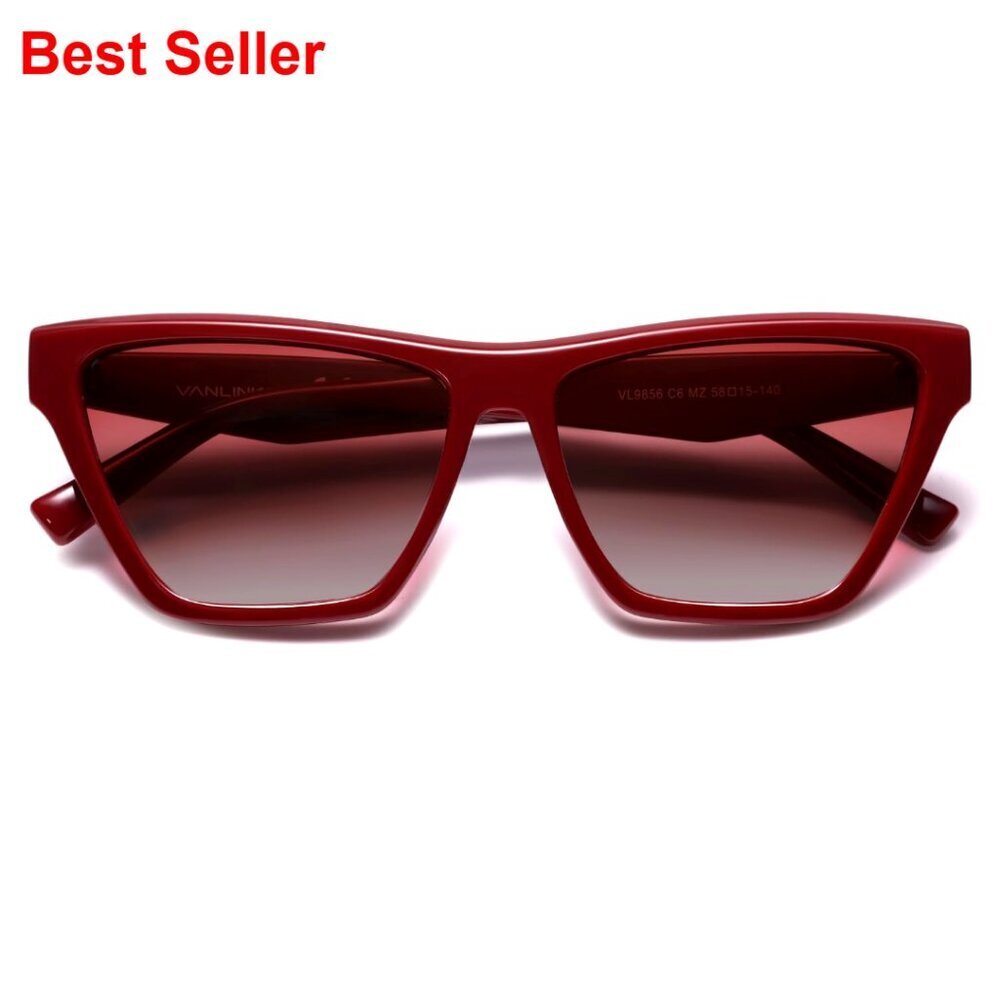 Retro Polarized Square Sunglasses UV400 Protection Driving Outdoor